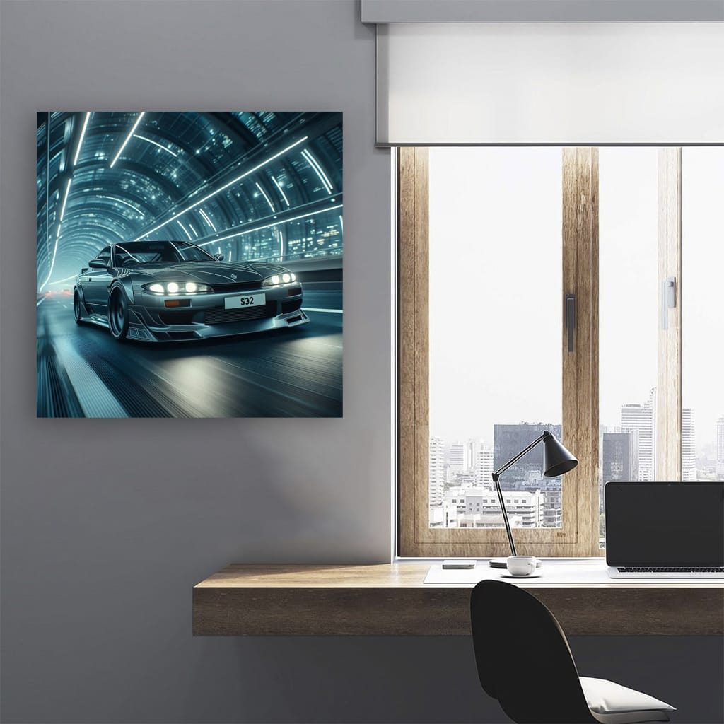 Nissan Silvia S13 Bridge Wall Art