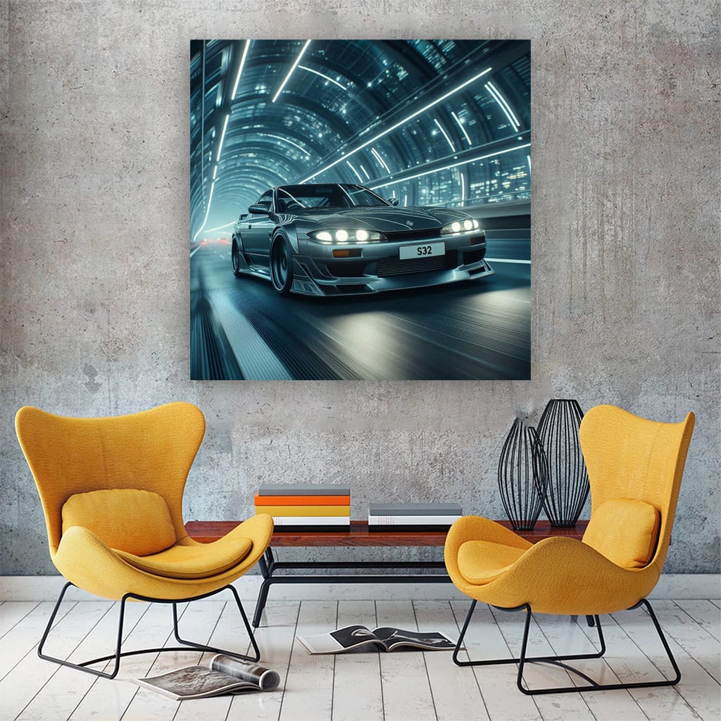 Nissan Silvia S13 Bridge Wall Art