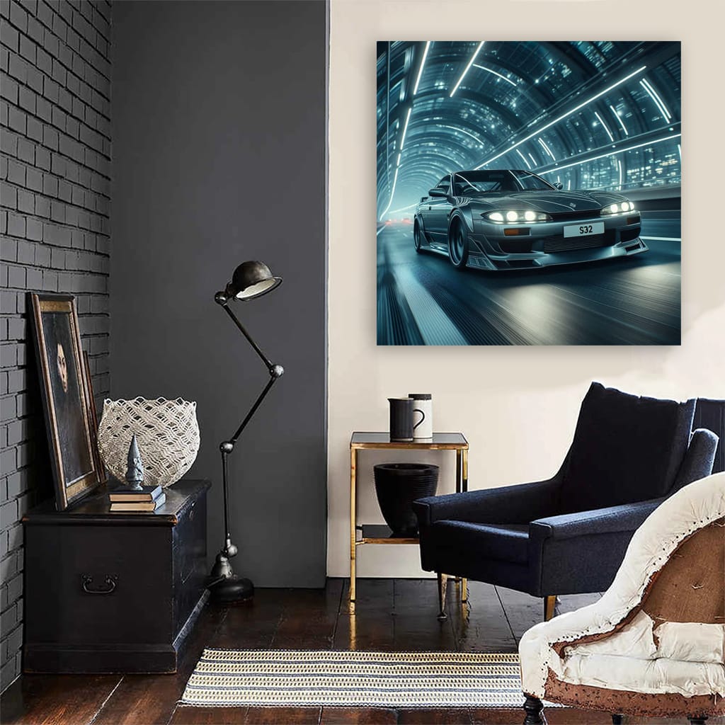 Nissan Silvia S13 Bridge Wall Art