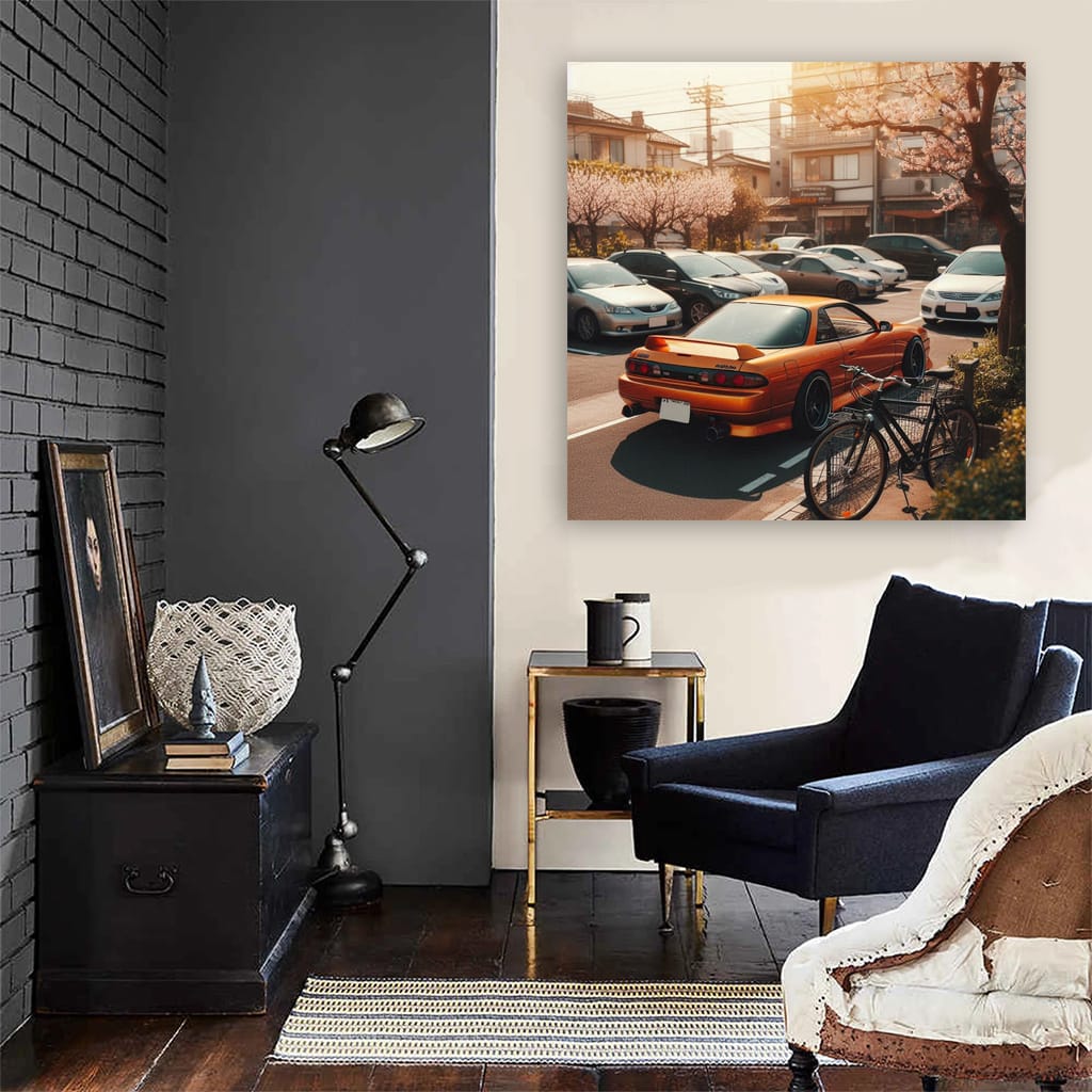 Nissan Silvia S13 Parking Wall Art