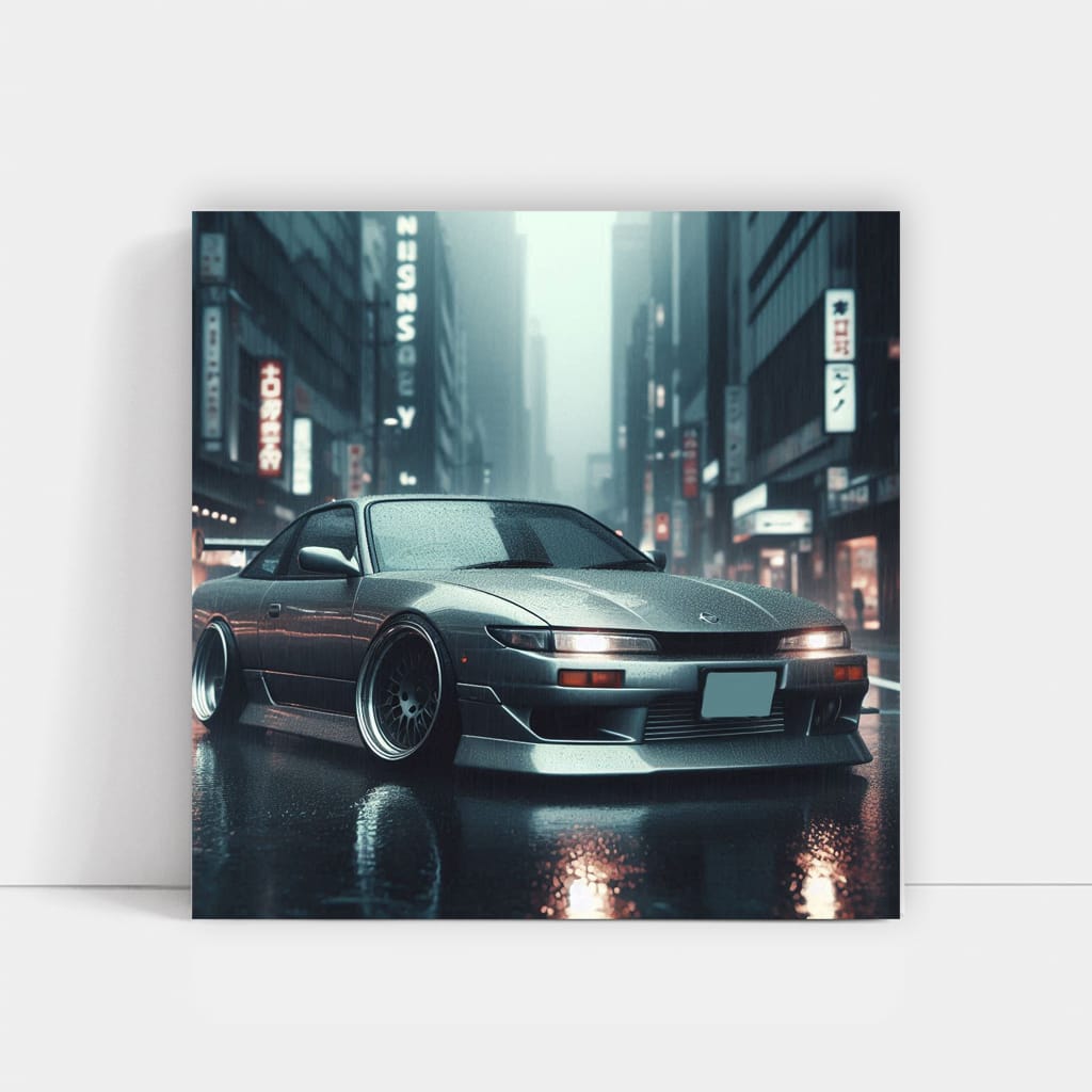 Nissan Silvia S13 Rainy Weath Wall Art