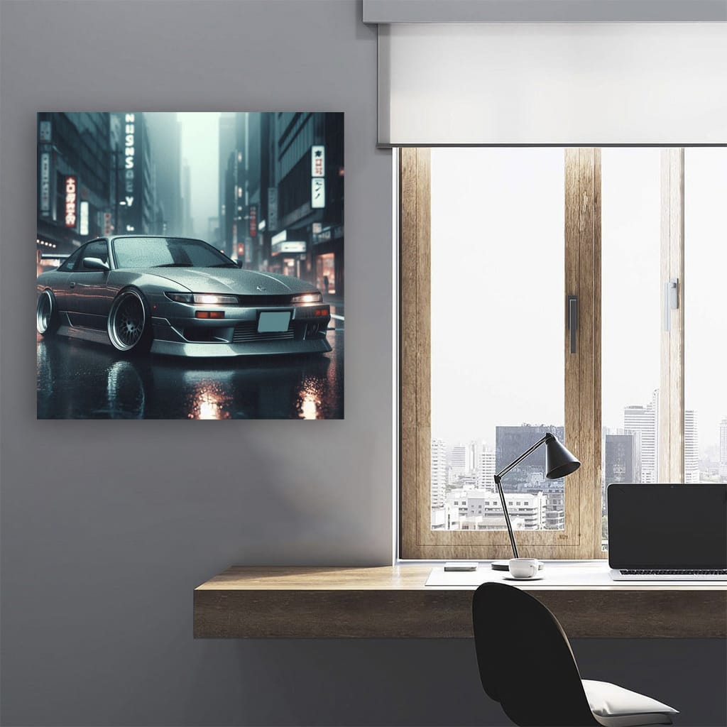 Nissan Silvia S13 Rainy Weath Wall Art