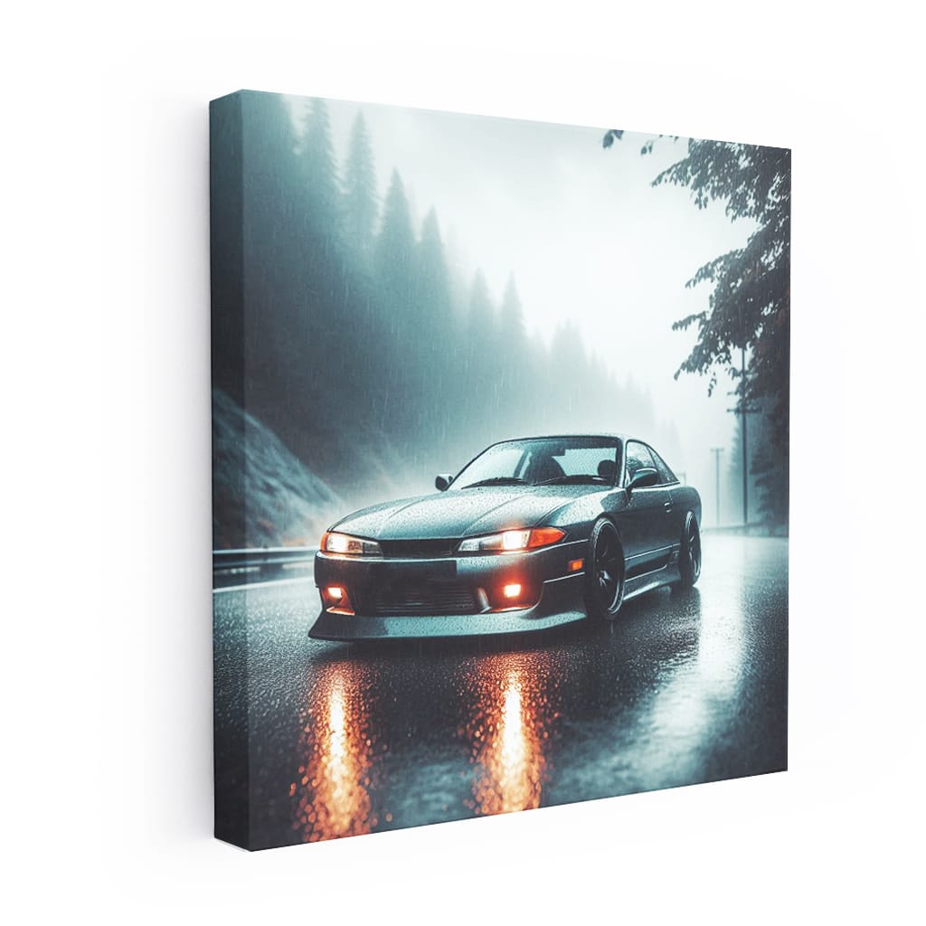 Nissan Silvia S13 Rainy Weather Wall Art