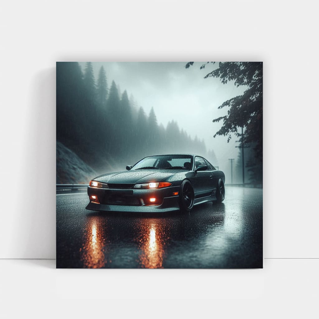 Nissan Silvia S13 Rainy Weather Wall Art