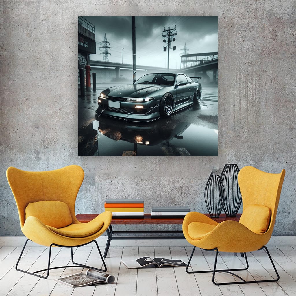 Nissan Silvia S14 Cloudy Weath Wall Art