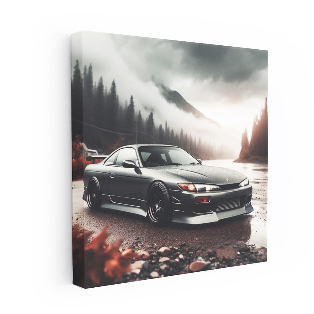 Nissan Silvia S14 Cloudy Weather Wall Art