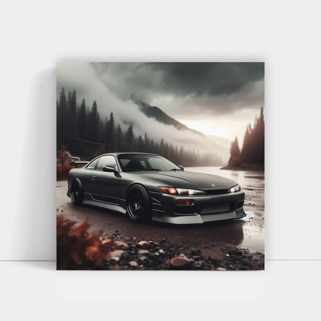 Nissan Silvia S14 Cloudy Weather Wall Art