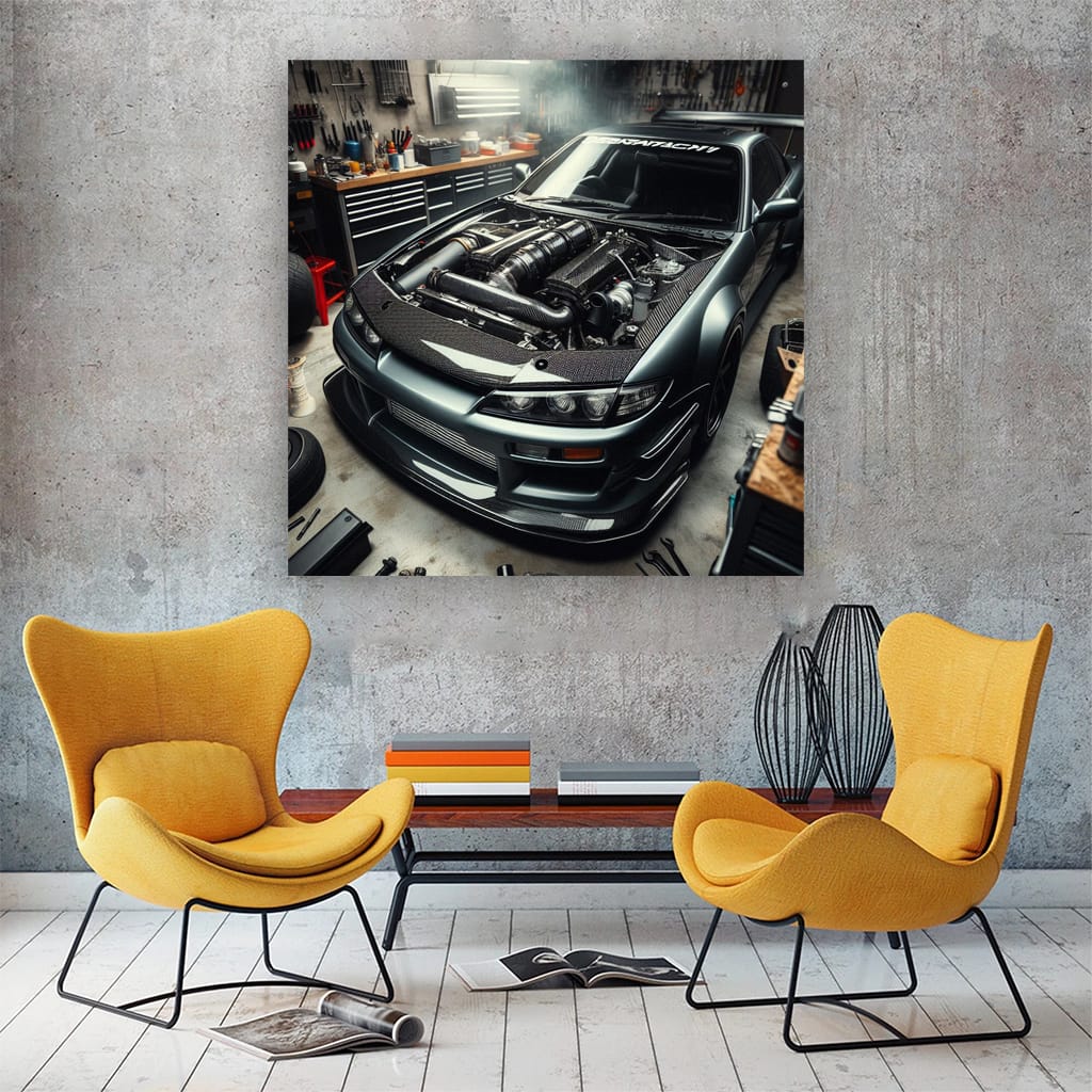 Nissan Silvia S14 Hood Wall Art