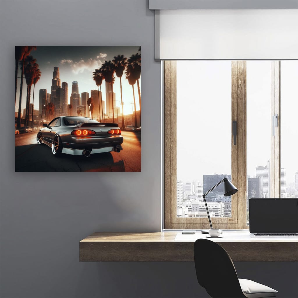 Nissan Silvia S14 Los Angel Wall Art