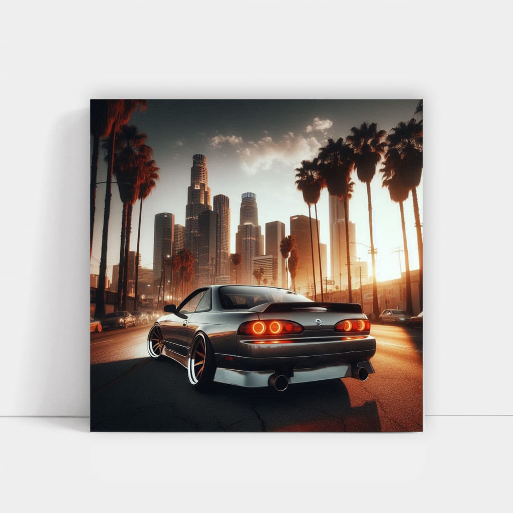 Nissan Silvia S14 Los Angel Wall Art