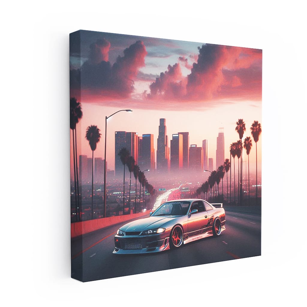 Nissan Silvia S14 Los Angeles Wall Art