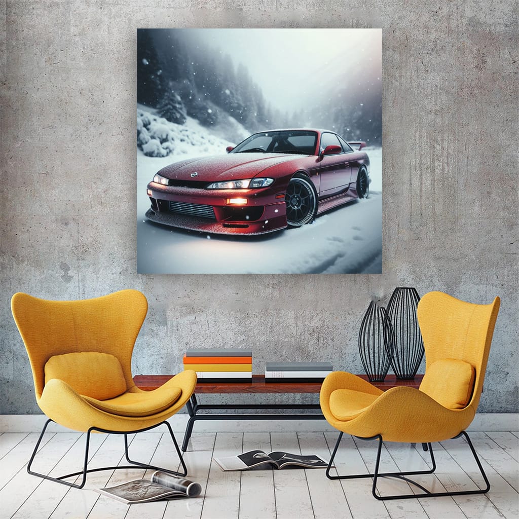 Nissan Silvia S14 Wint Wall Art