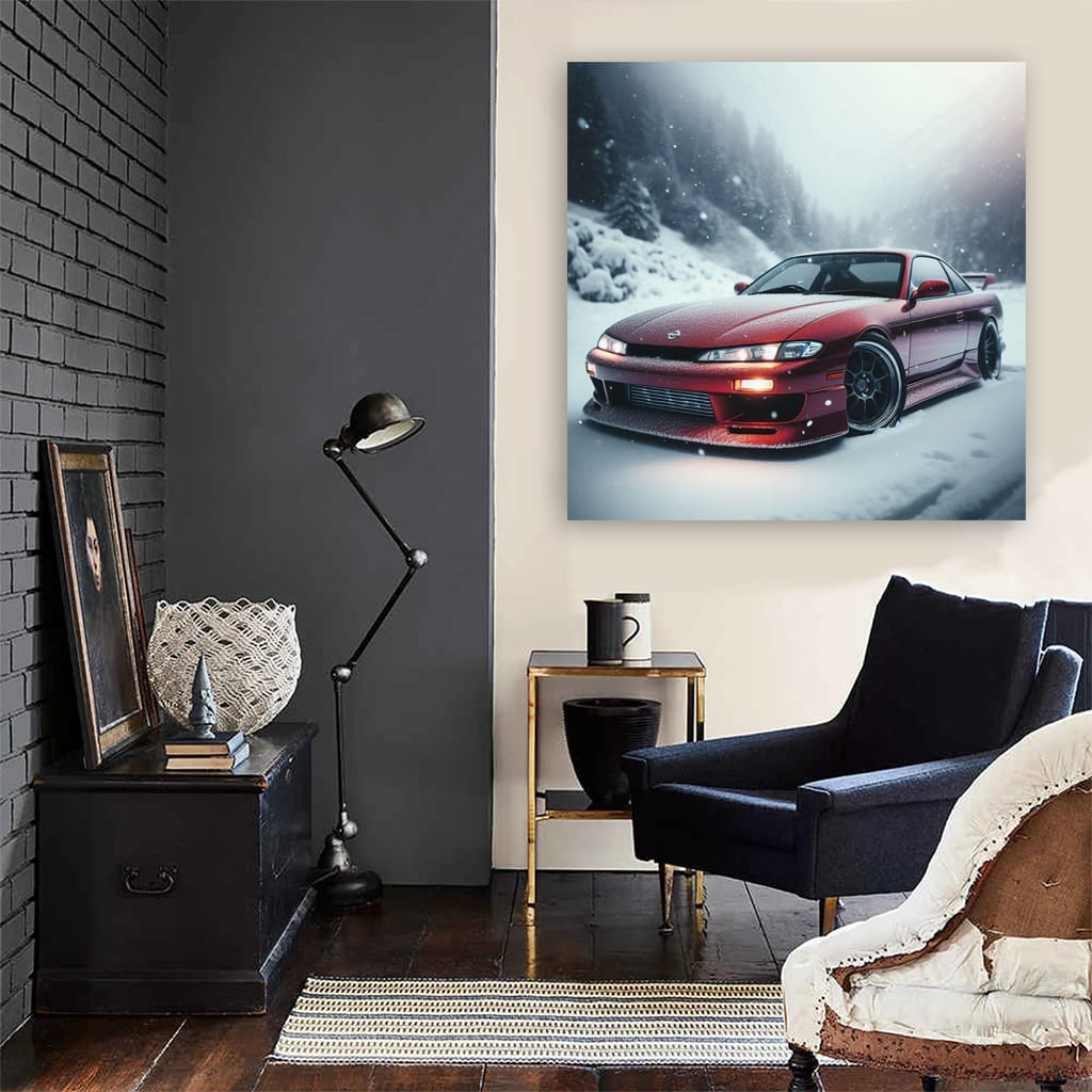 Nissan Silvia S14 Wint Wall Art