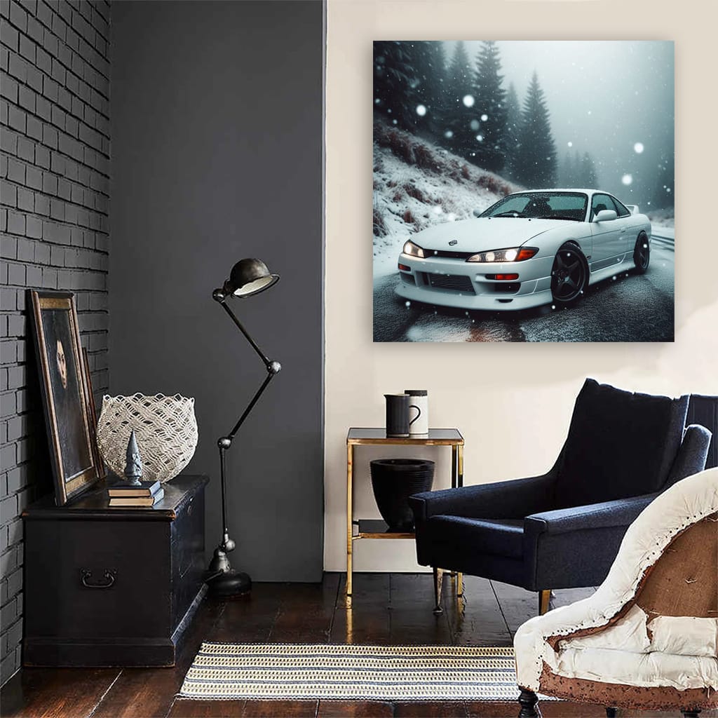 Nissan Silvia S14 Winter Wall Art