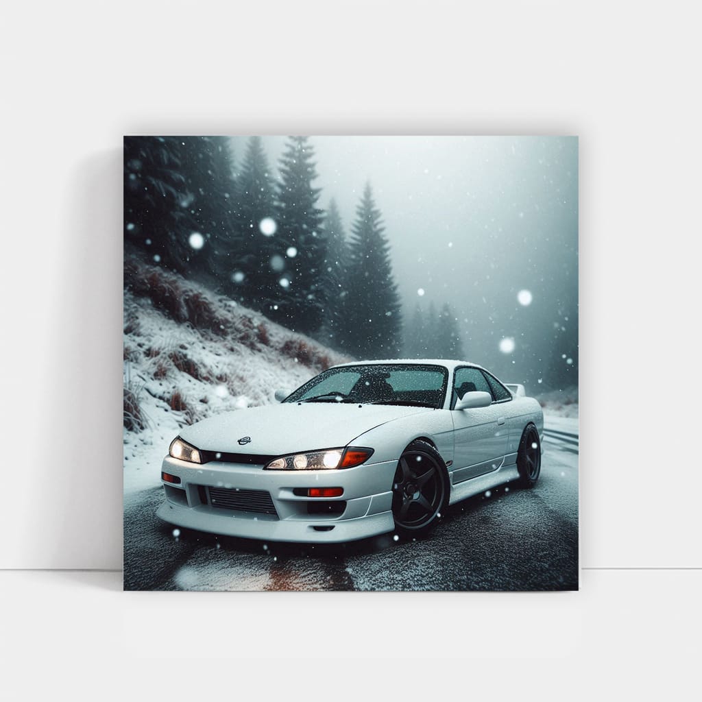 Nissan Silvia S14 Winter Wall Art