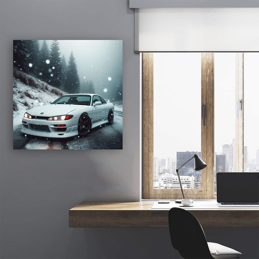 Nissan Silvia S14 Winter Wall Art