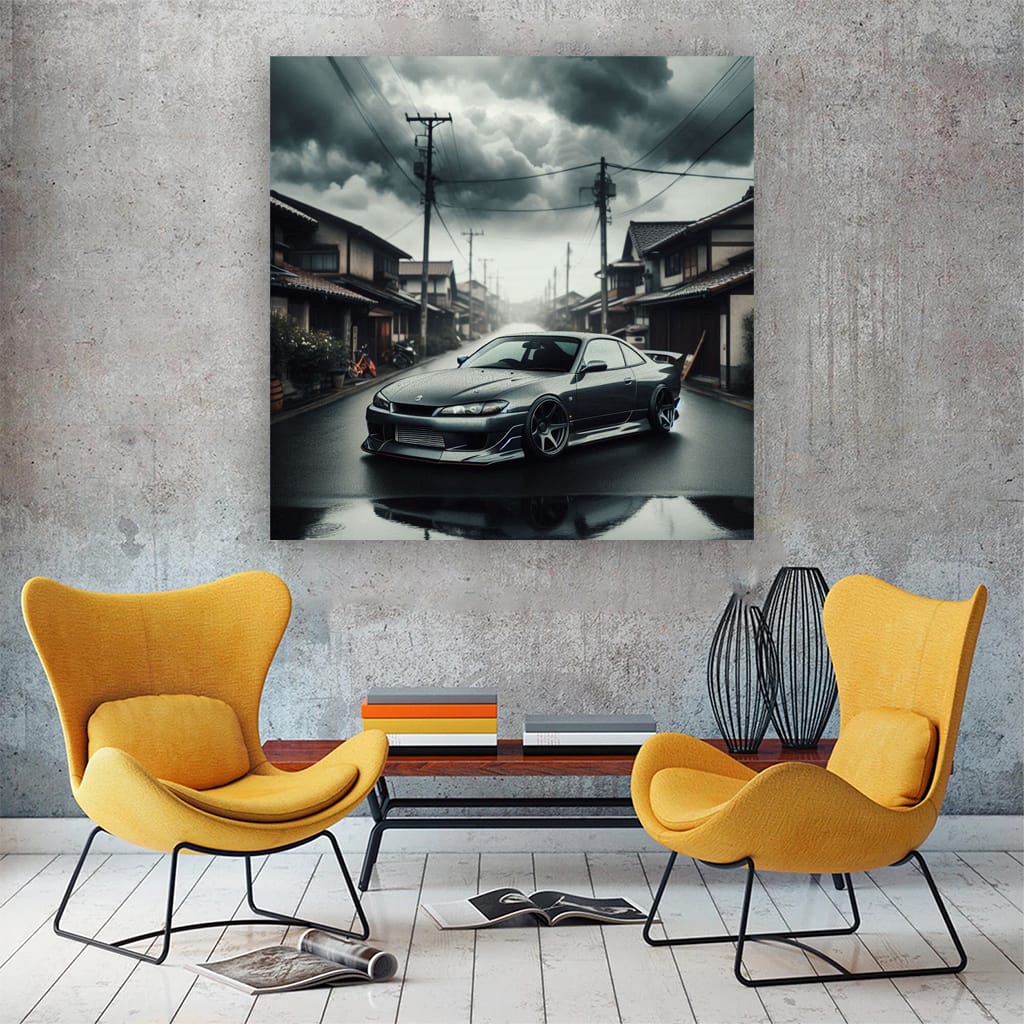 Nissan Silvia S15 Cloudy Weath Wall Art