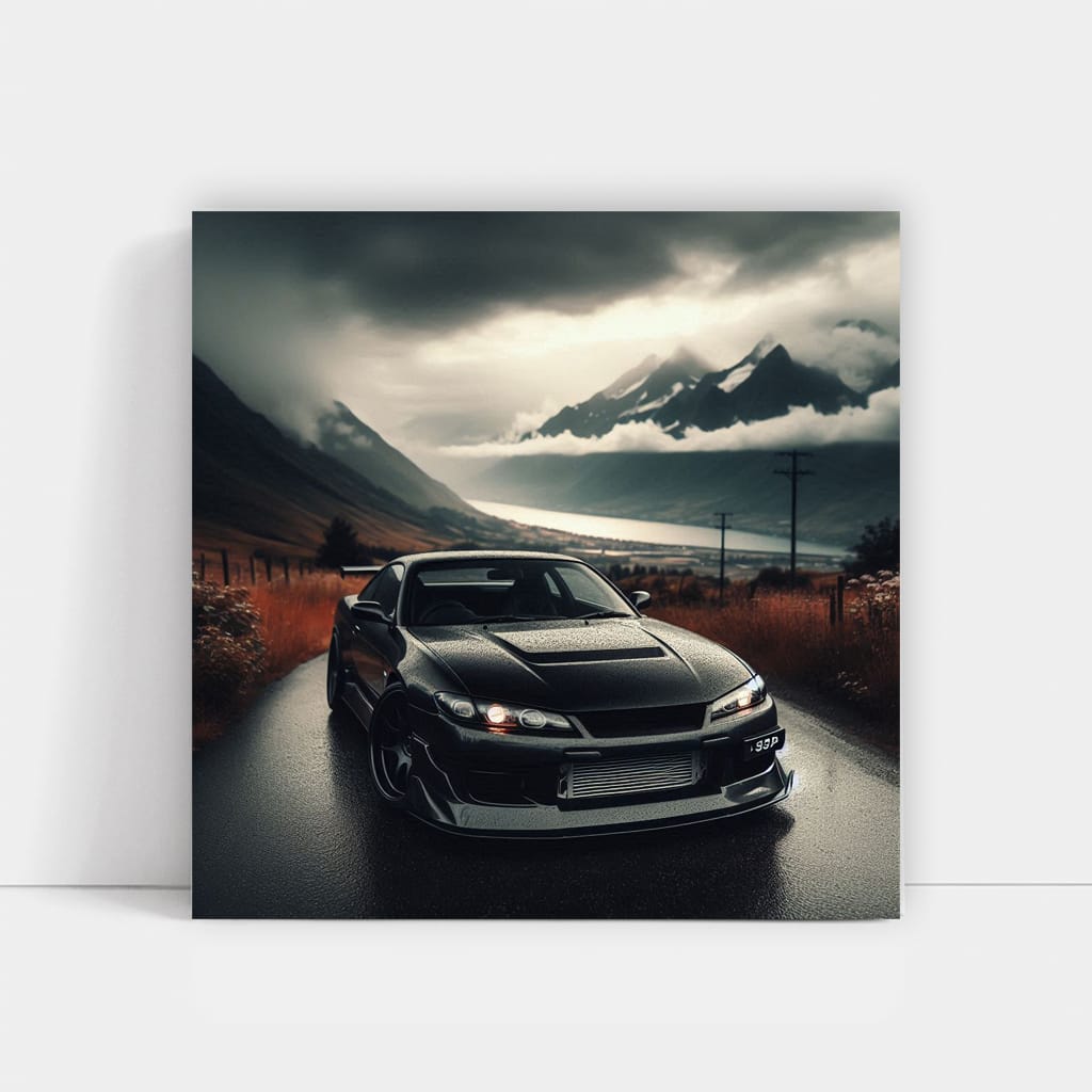 Nissan Silvia S15 Cloudy Weather Wall Art