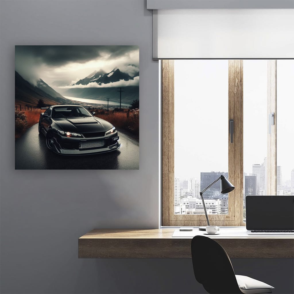 Nissan Silvia S15 Cloudy Weather Wall Art