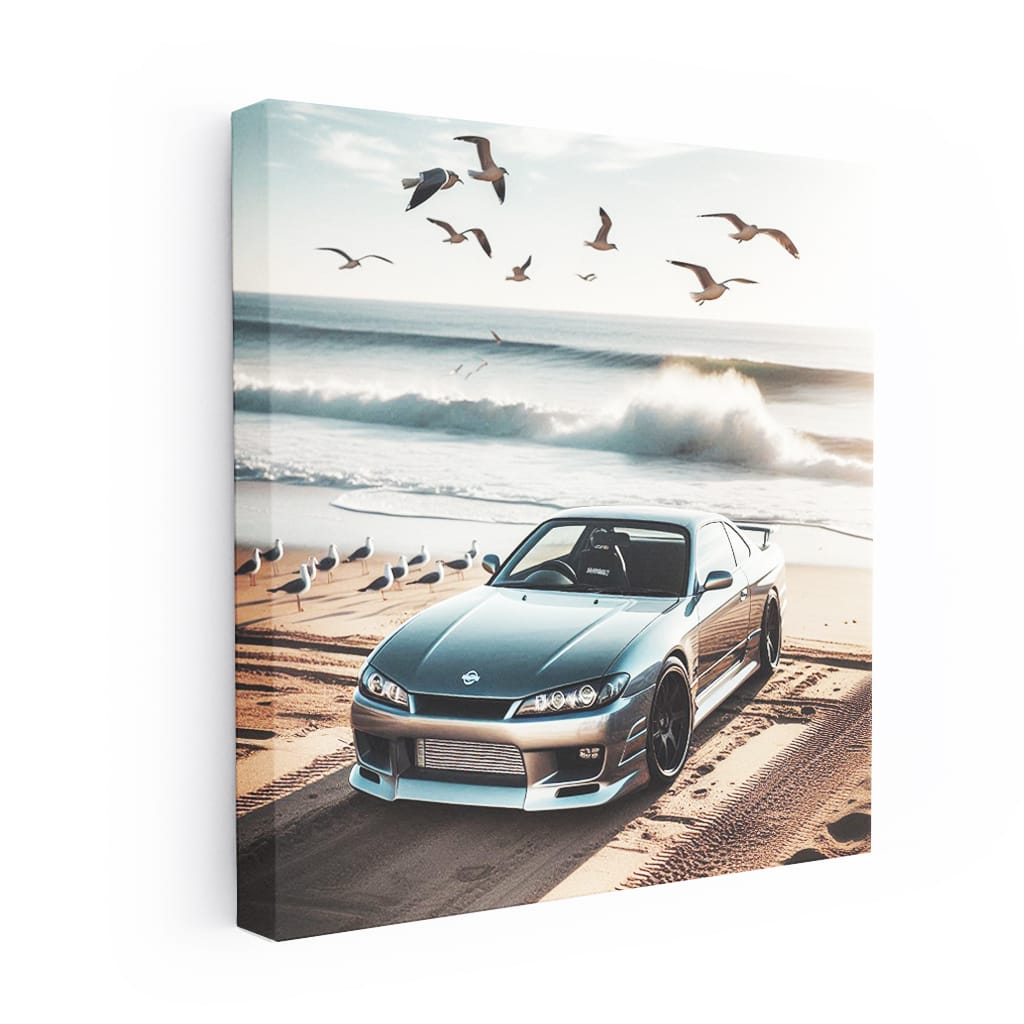 Nissan Silvia S15 On Bea Wall Art