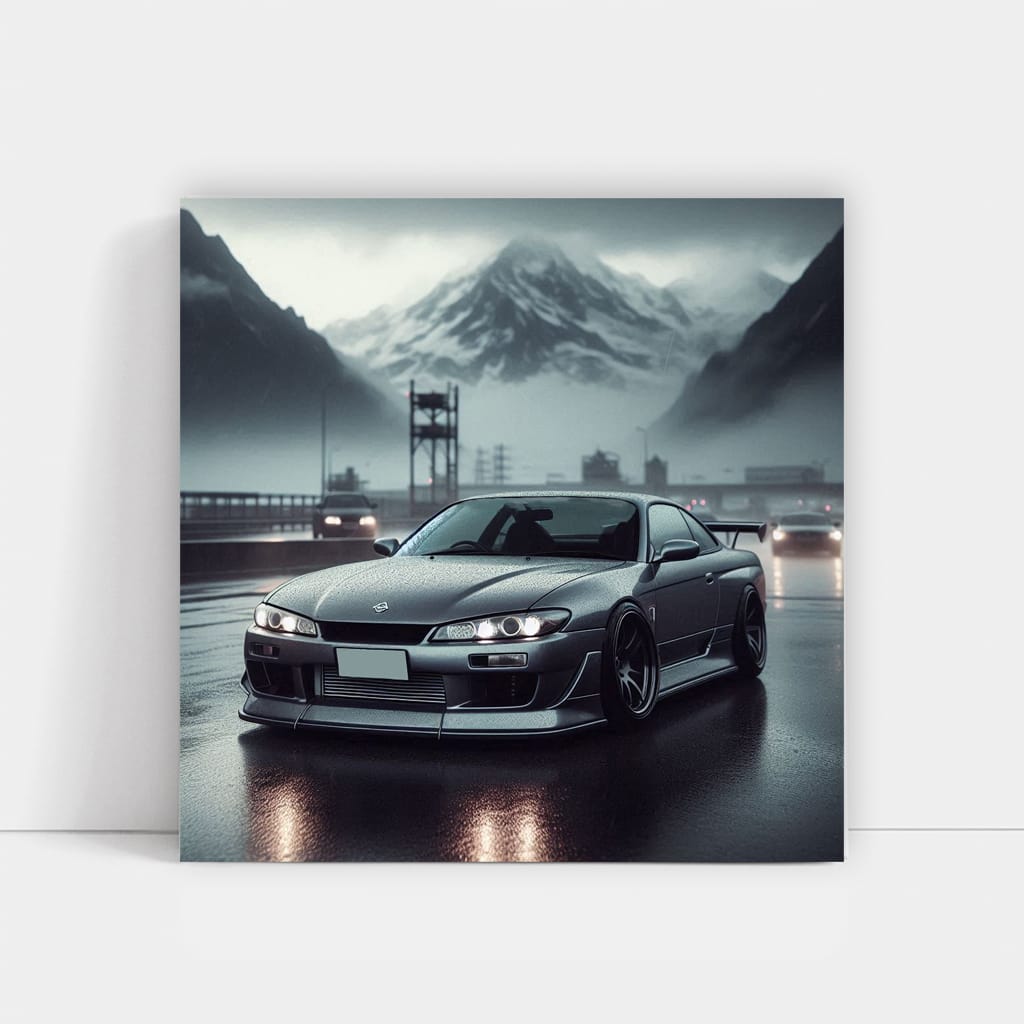 Nissan Silvia S15 Overcast Weath Wall Art