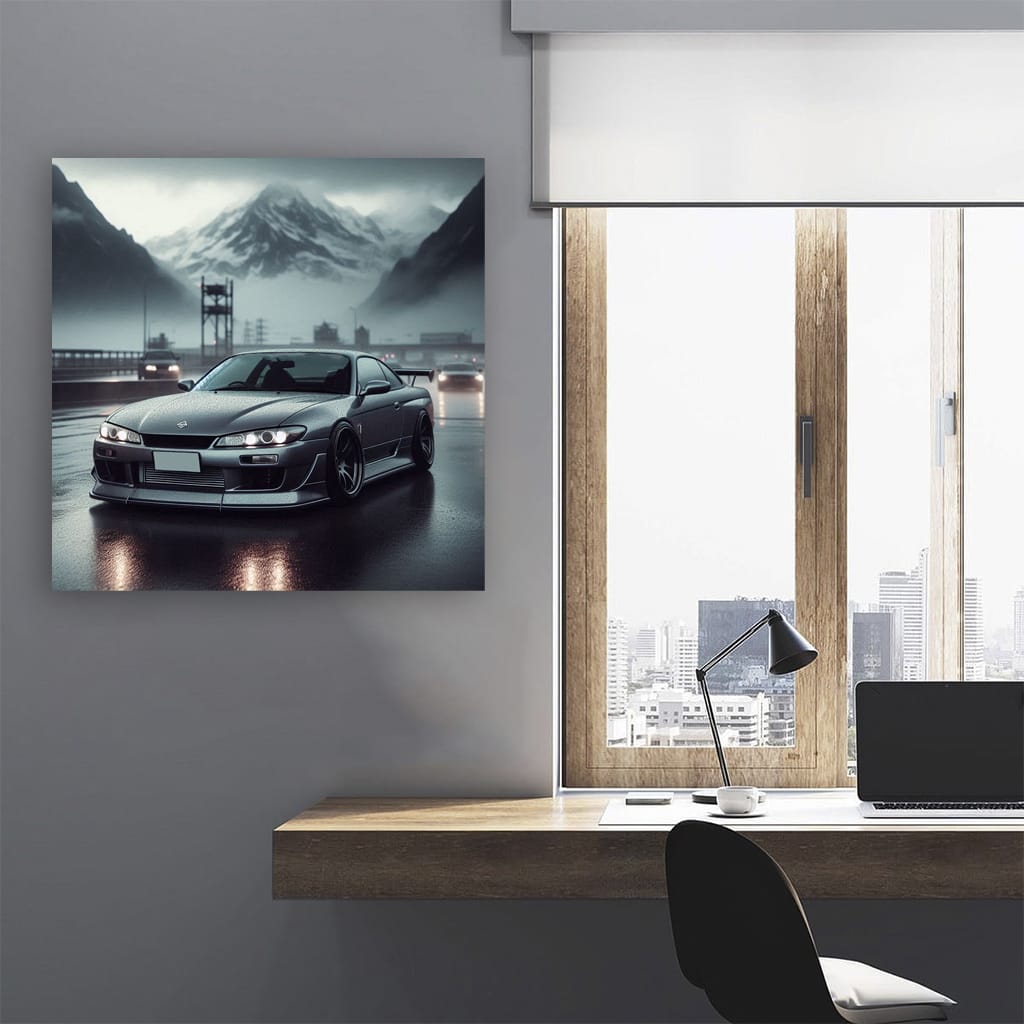 Nissan Silvia S15 Overcast Weath Wall Art