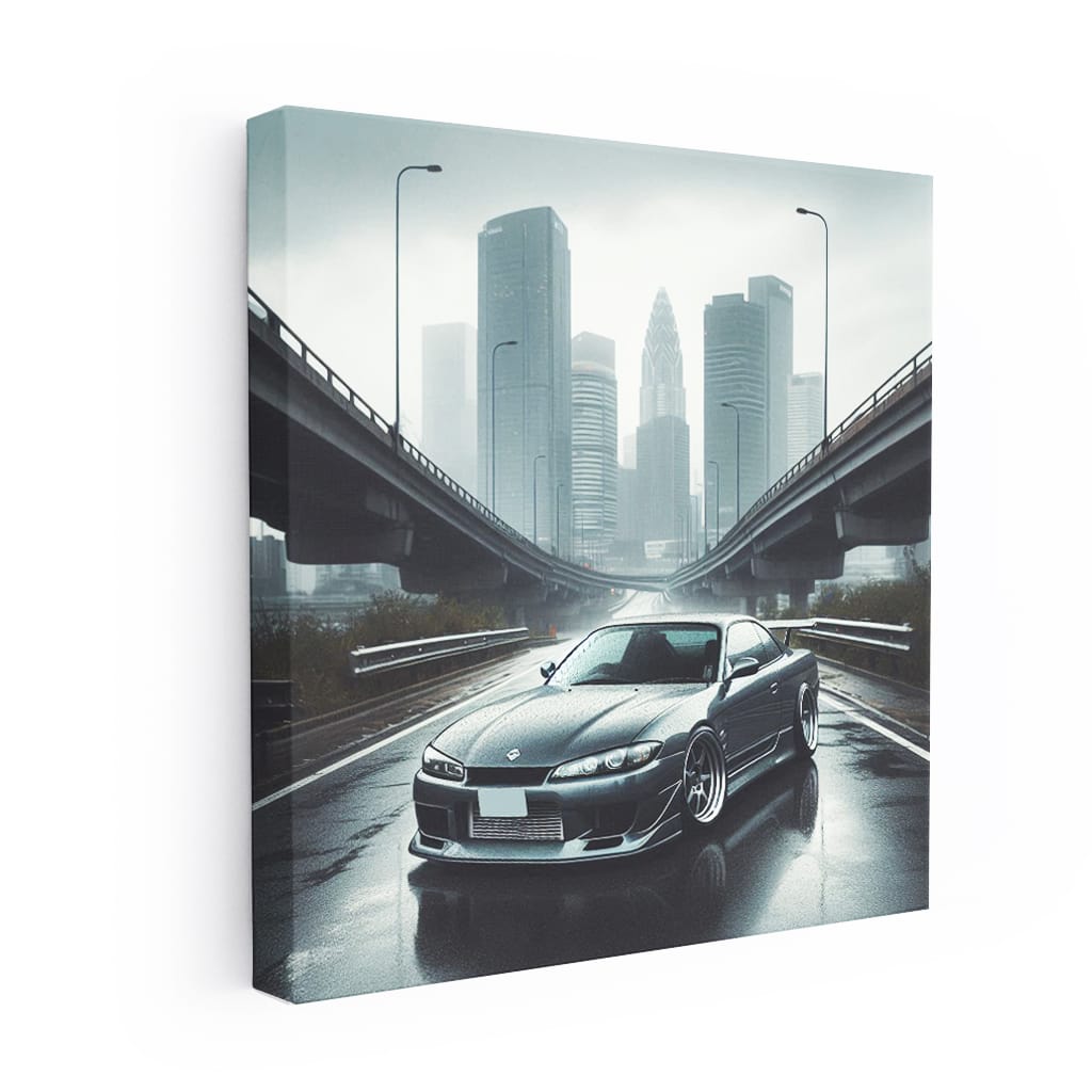 Nissan Silvia S15 Overcast Weather Wall Art