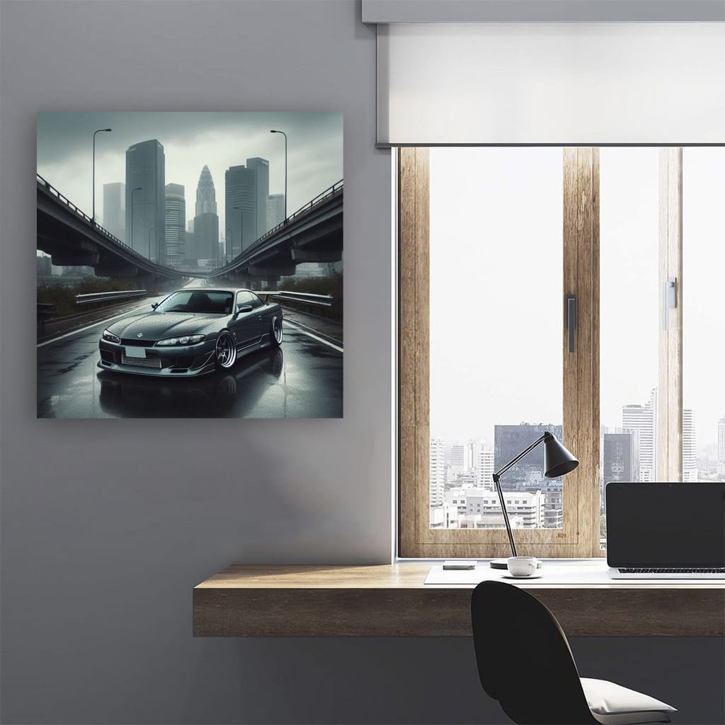 Nissan Silvia S15 Overcast Weather Wall Art