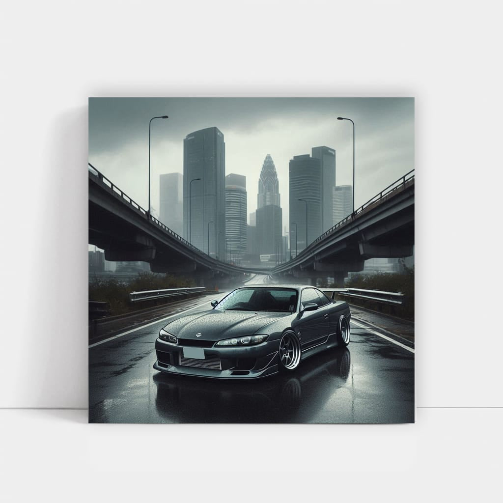 Nissan Silvia S15 Overcast Weather Wall Art