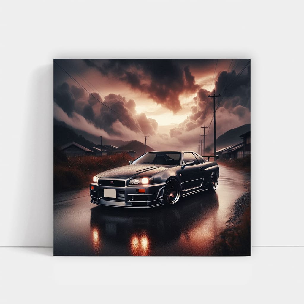 Nissan GT-R Skyline in Overcast Weather - Icon of Performance