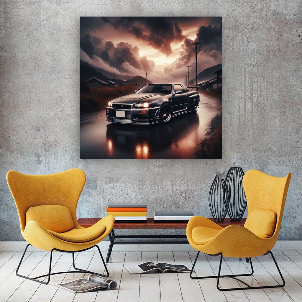 Nissan GT-R Skyline in Overcast Weather - Icon of Performance