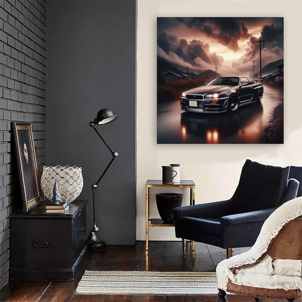 Nissan GT-R Skyline in Overcast Weather - Icon of Performance