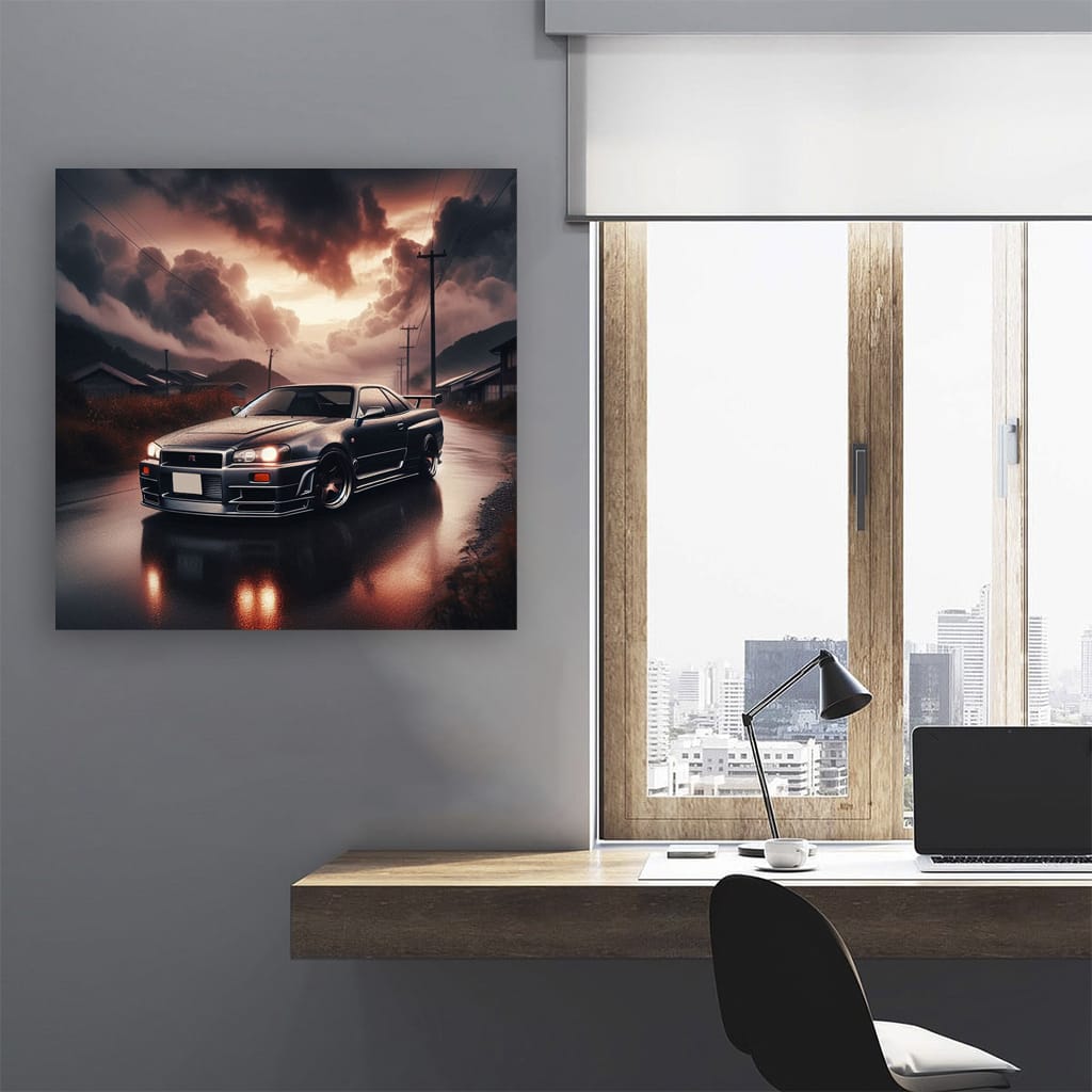 Nissan GT-R Skyline in Overcast Weather - Icon of Performance