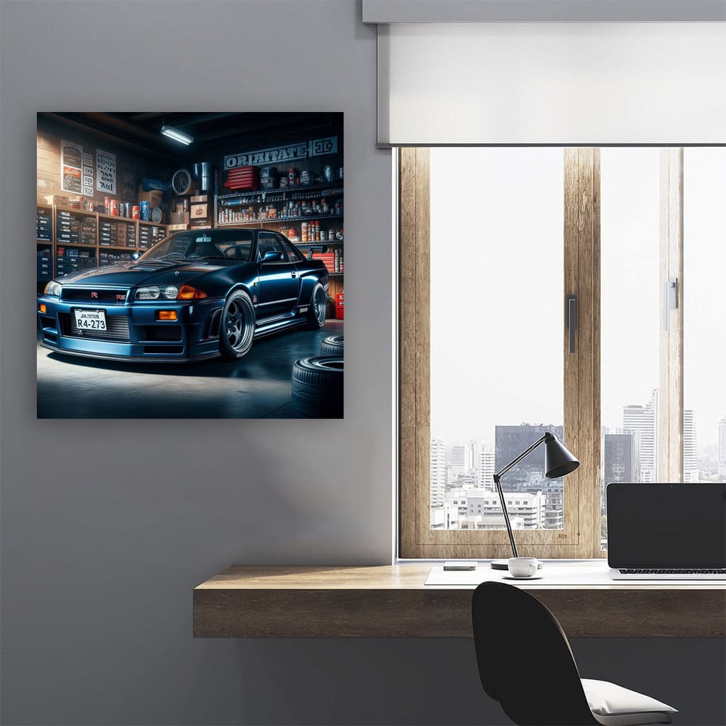 Nissan Skyline Gtr Gara Wall Art