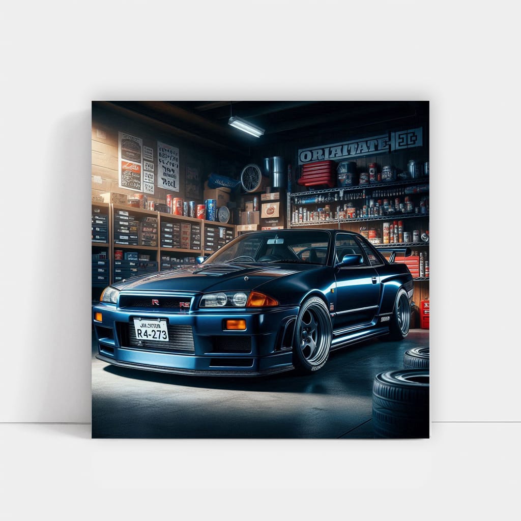 Nissan Skyline GT-R in Garage - Iconic Speed Machine