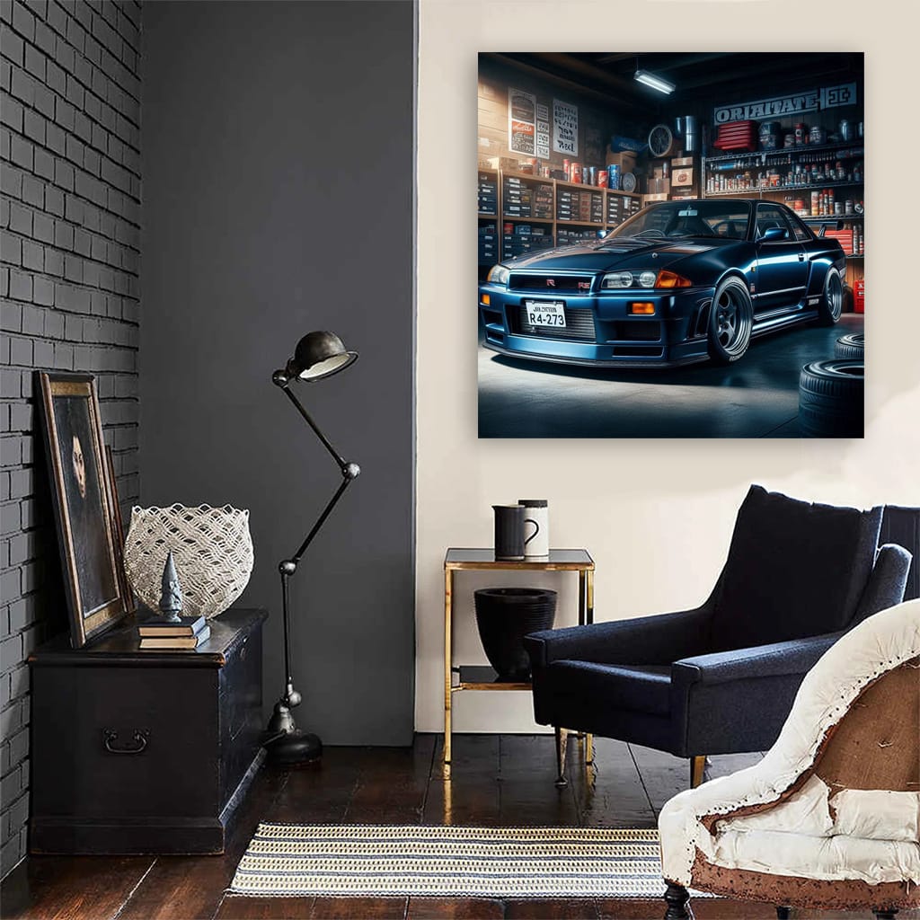 Nissan Skyline Gtr Gara Wall Art