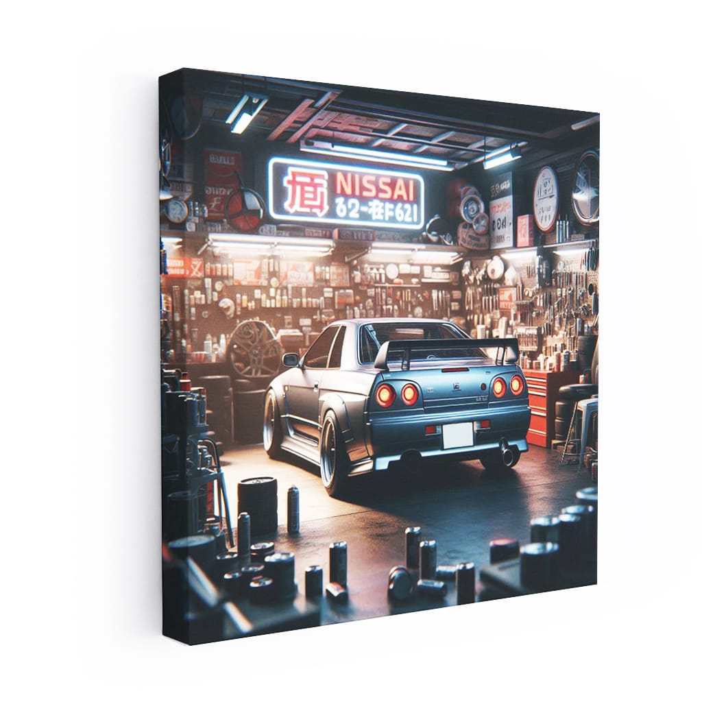 Nissan Skyline Gtr Garage Wall Art