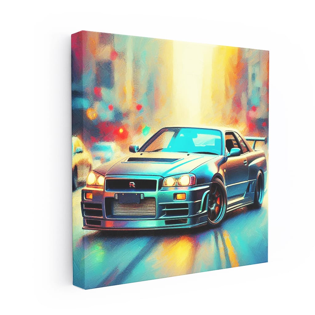 Nissan Skyline Gtr Impressionism Wall Art