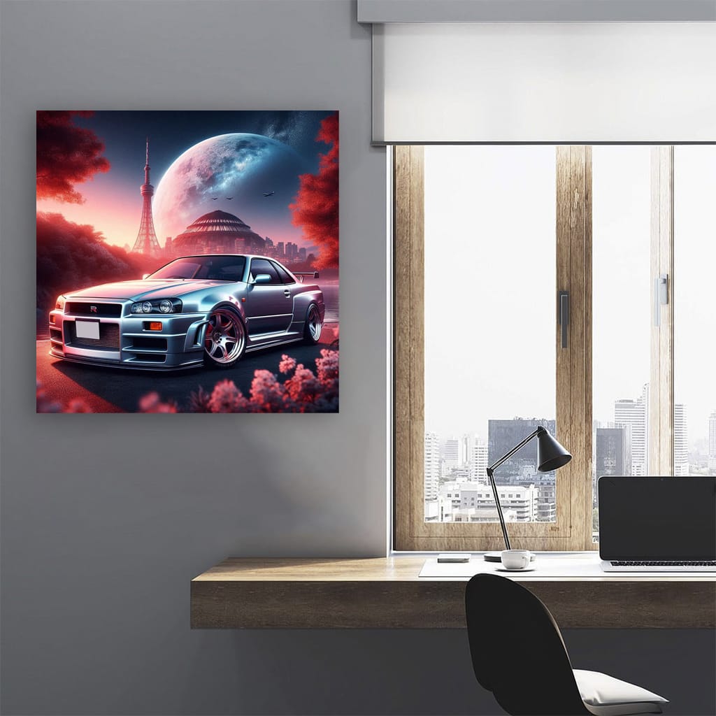 Nissan Skyline Gtr Nature Wall Art