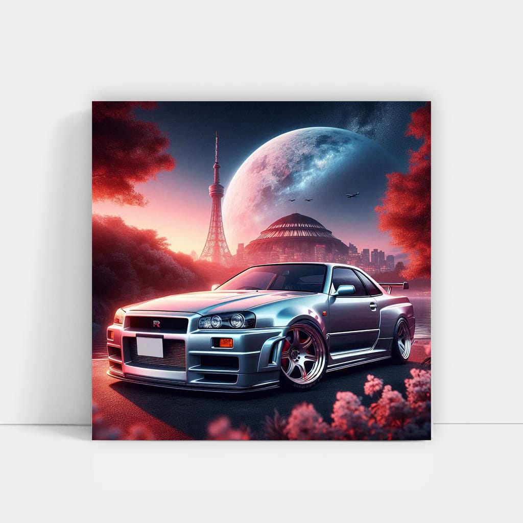 Nissan Skyline Gtr Nature Wall Art