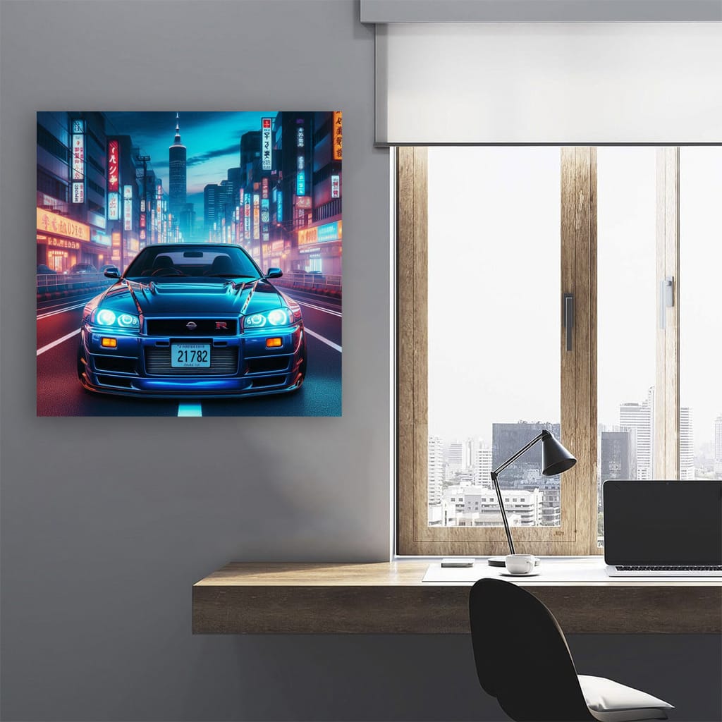 Nissan Skyline Gtr Neon Wall Art