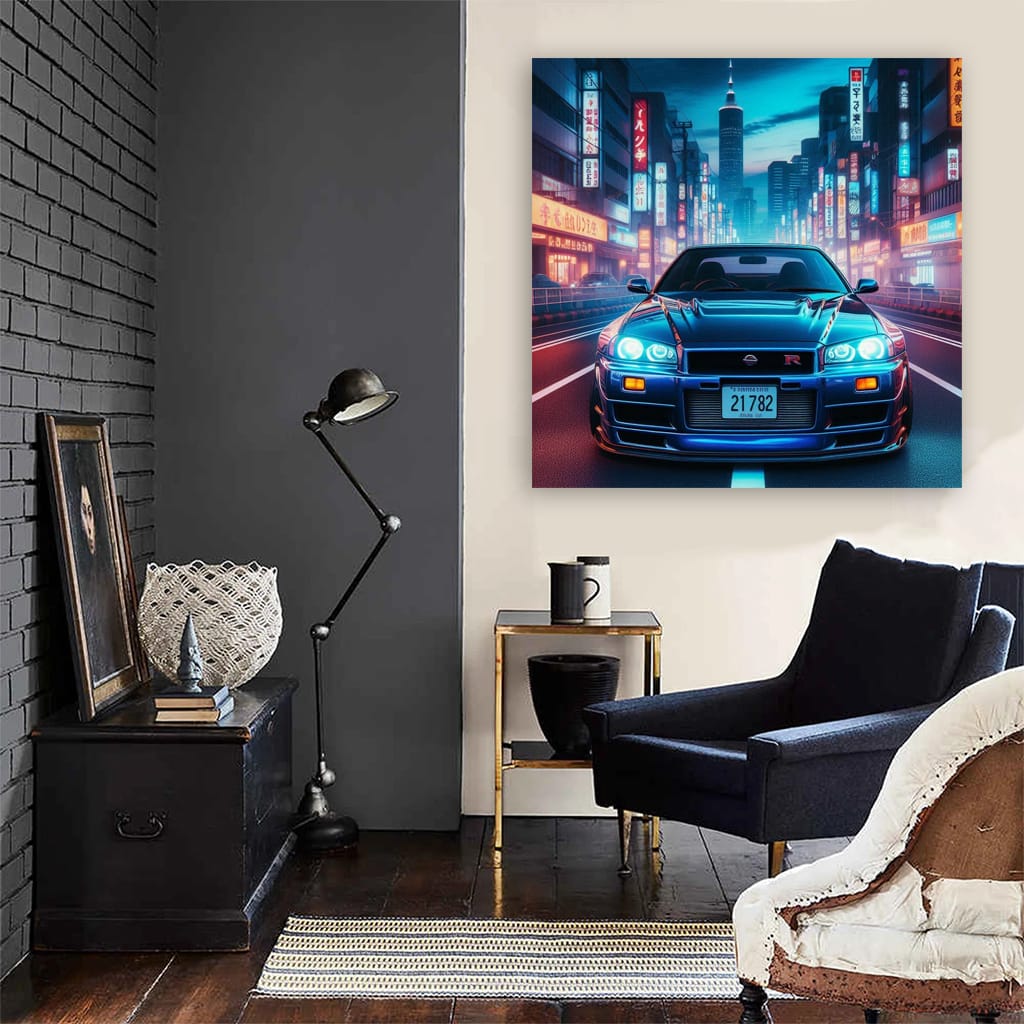 Nissan Skyline Gtr Neon Wall Art