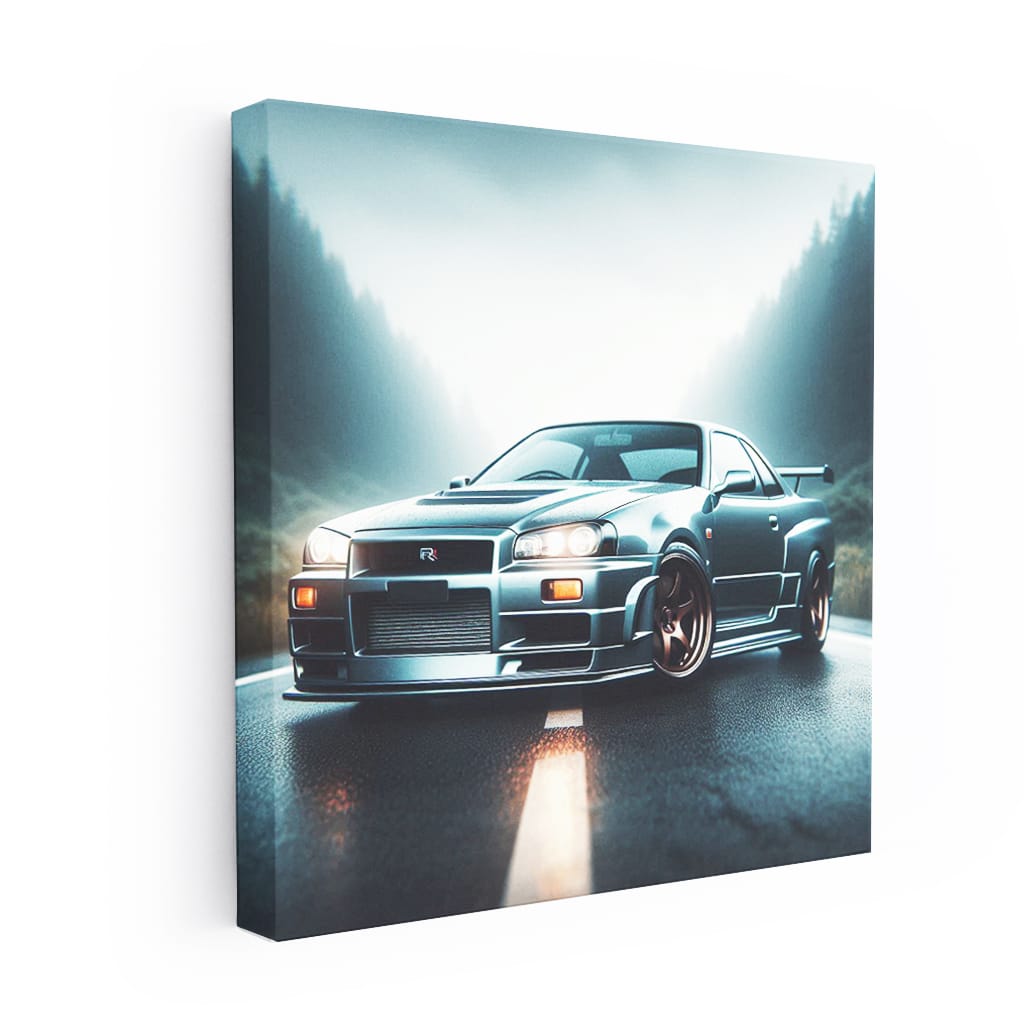 Nissan Skyline Gtr Road Wall Art