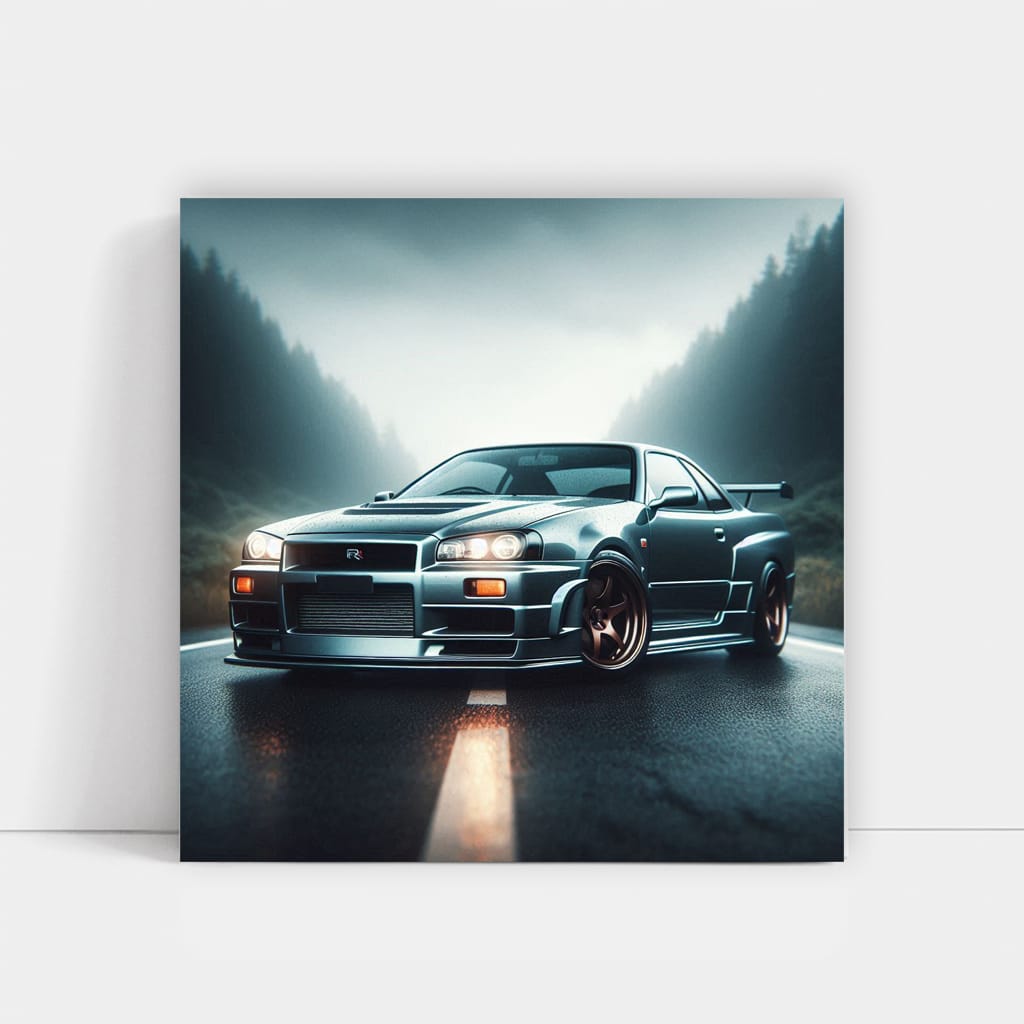 Nissan Skyline Gtr Road Wall Art