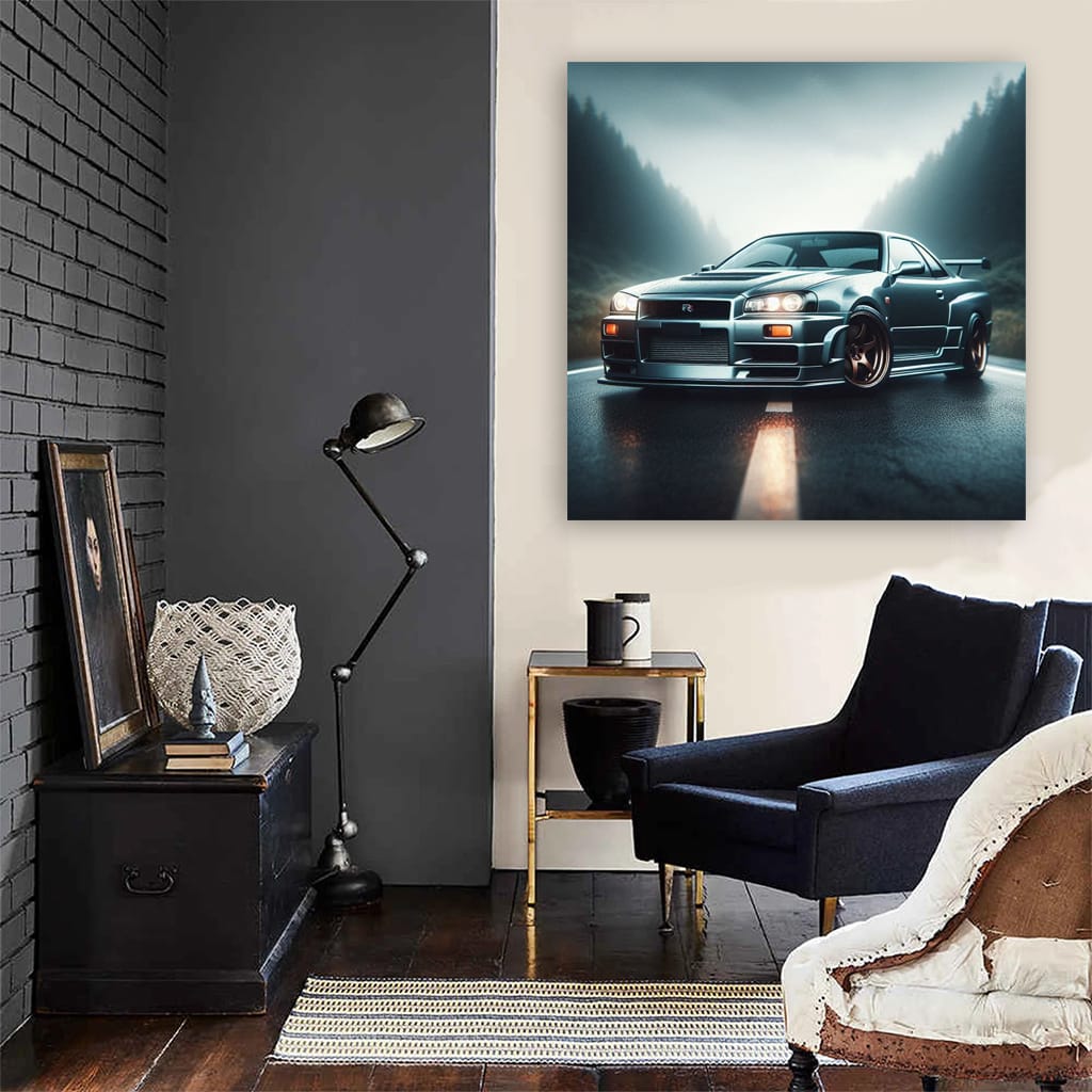 Nissan Skyline Gtr Road Wall Art