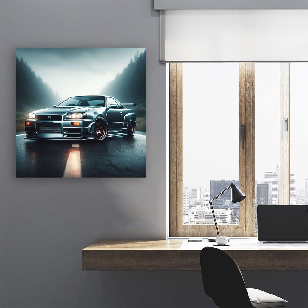 Nissan Skyline Gtr Road Wall Art