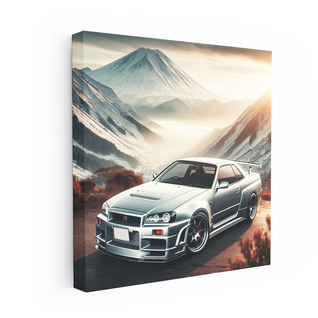 Nissan Skyline Gtr R34 Mounta Wall Art