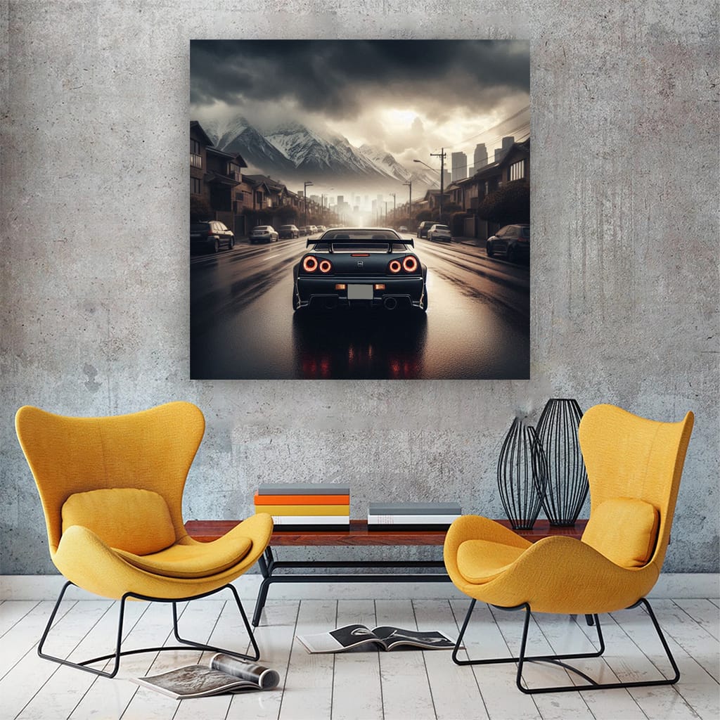 Nissan Skyline GT-R R34: Dominating Overcast Horizon