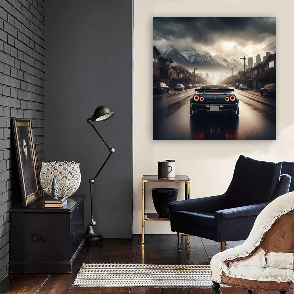 Nissan Skyline GT-R R34: Dominating Overcast Horizon