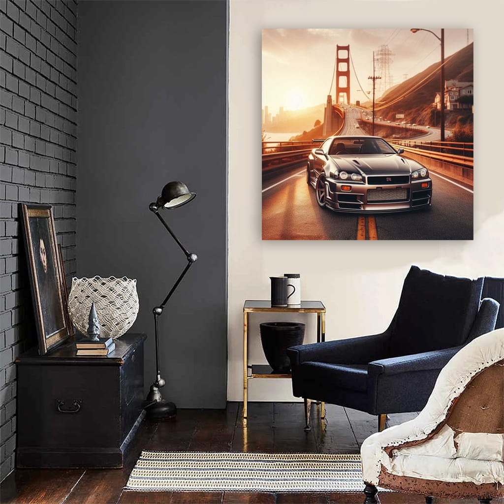 Nissan Skyline Gtr R34 Ro Wall Art